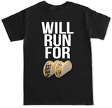 Men's WILL RUN FOR TACOS T Shirt