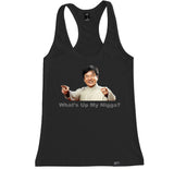 Women's JACKIE CHAN WHAT'S UP Racerback Tank Top