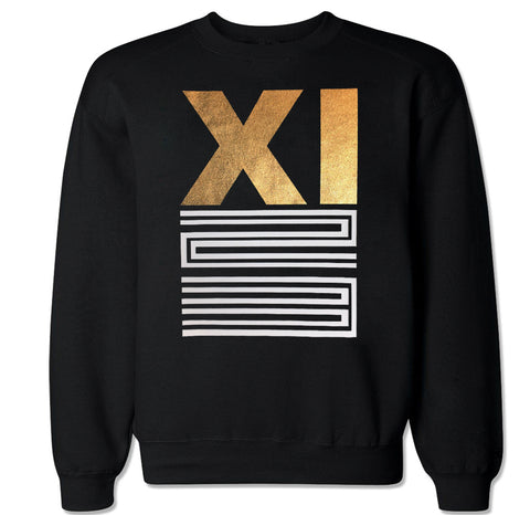 Men's Retro XI Gold Crewneck Sweater