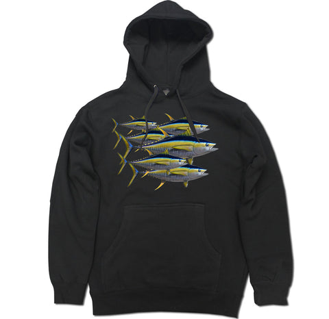 Men's Yellowfin Tuna Fish Pullover Hooded Sweater